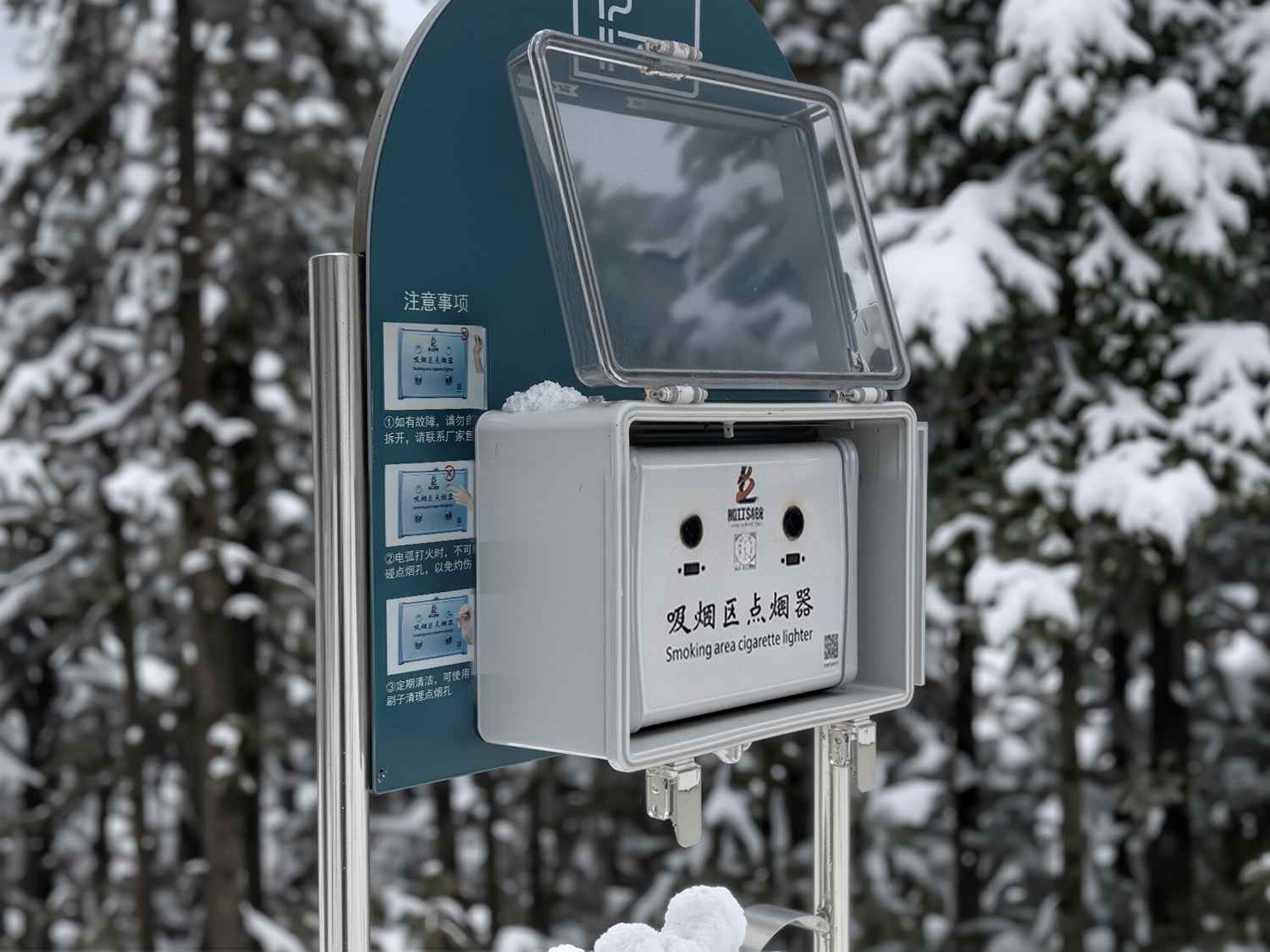 Outdoor waterproof electrical enclosure installation
