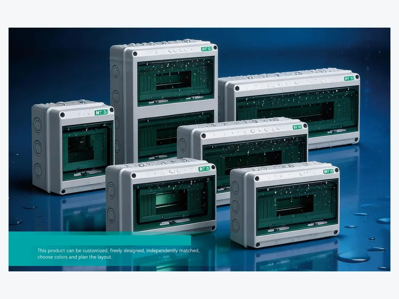 IP66 HT DIN rail distribution box